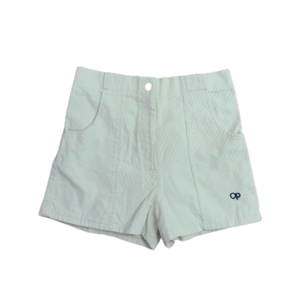 Vintage OP Ocean Pacific Cream Corduroy High Waisted Shorts Women's Size M